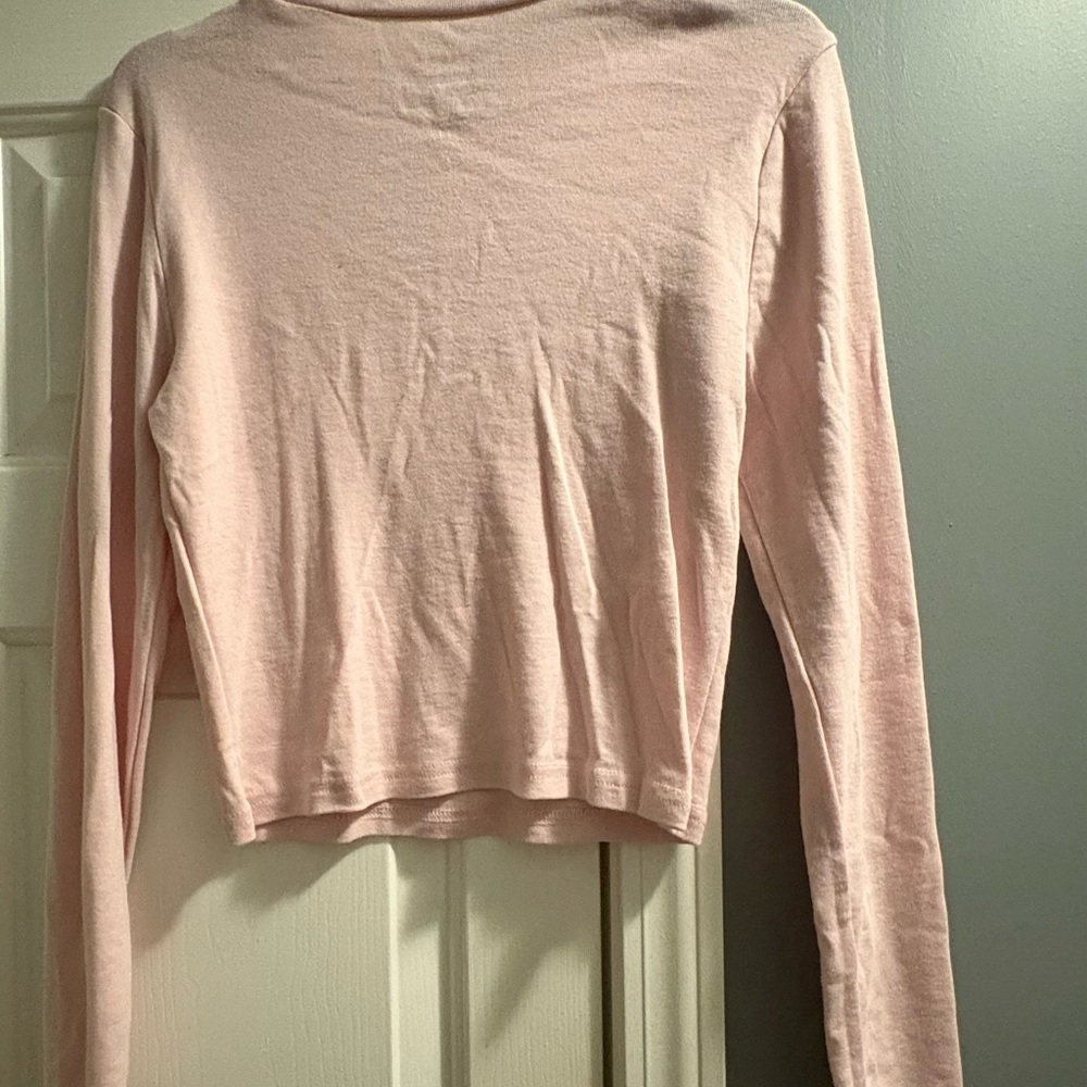 Women's Pink Long Sleeve Top